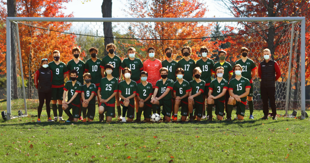 Luke '24 on the Jr. Boys' Soccer Team in Fall 2021