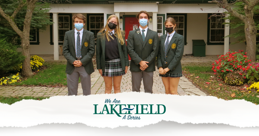 Luke '24 (3rd from left) with his fellow Grade 10 Grade Representatives.